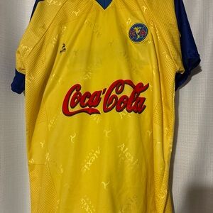 Club America Aguilas soccer football Jersey cola corona vtg
